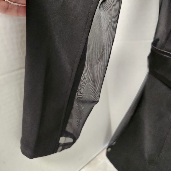 AKIRA Black Satin Blazer